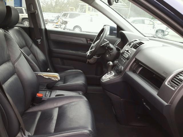 5J6RE48767L000122 - 2007 HONDA CR-V EXL BLUE photo 5