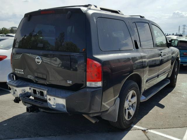 5N1AA08A84N721184 - 2004 NISSAN ARMADA SE CHARCOAL photo 4