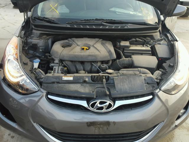 5NPDH4AE2DH166699 - 2013 HYUNDAI ELANTRA GL SILVER photo 7