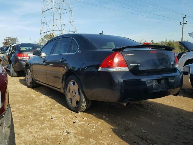 2G1WD58C469158360 - 2006 CHEVROLET IMPALA SUP BLACK photo 3