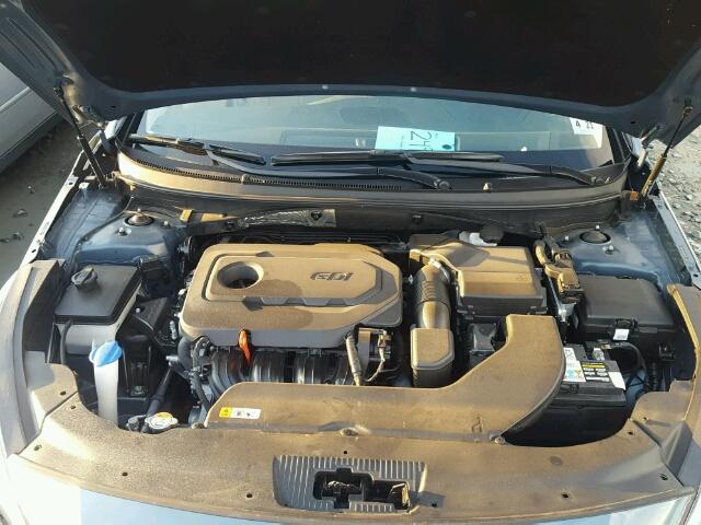 5NPE34AF1GH314809 - 2016 HYUNDAI SONATA SPO BLUE photo 7