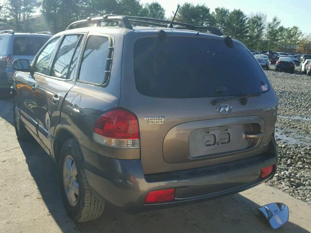 KM8SC73D85U963988 - 2005 HYUNDAI SANTA FE G BROWN photo 3