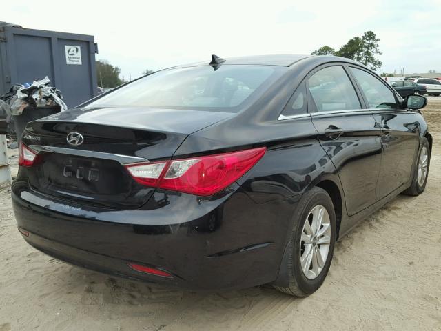 5NPEB4AC2DH626481 - 2013 HYUNDAI SONATA GLS BLACK photo 4