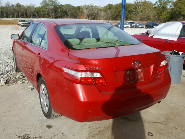 4T1BE46K57U130798 - 2007 TOYOTA CAMRY NEW RED photo 3