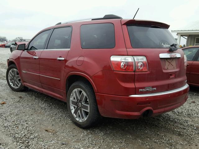 1GKKVTED7CJ377399 - 2012 GMC ACADIA DEN RED photo 3