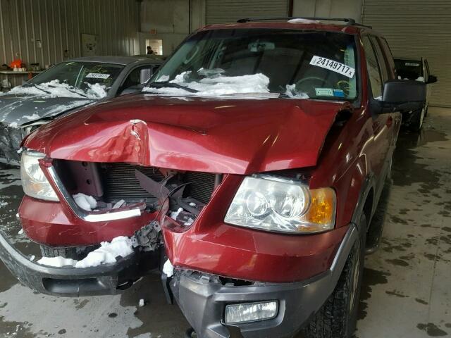 1FMPU16L44LB79332 - 2004 FORD EXPEDITION BURGUNDY photo 2