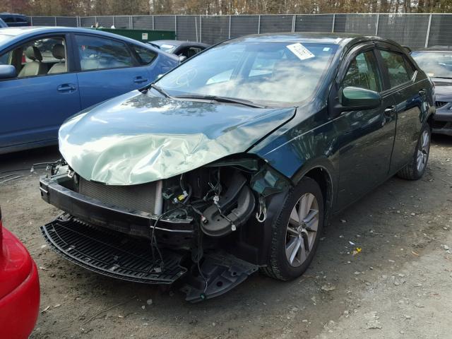 2T1BPRHE4EC033377 - 2014 TOYOTA COROLLA EC 绿色 照片 2