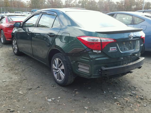 2T1BPRHE4EC033377 - 2014 TOYOTA COROLLA EC 绿色 照片 3