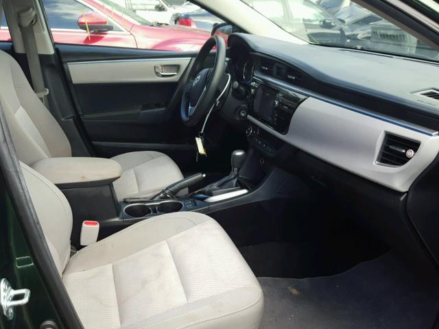 2T1BPRHE4EC033377 - 2014 TOYOTA COROLLA EC 绿色 照片 5