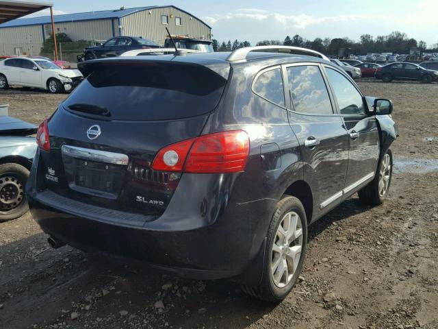 JN8AS5MV7BW662891 - 2011 NISSAN ROGUE S BLACK photo 4