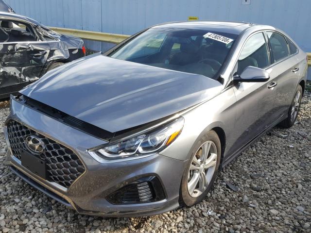 5NPE34AF1JH693852 - 2018 HYUNDAI SONATA SPO GRAY photo 2