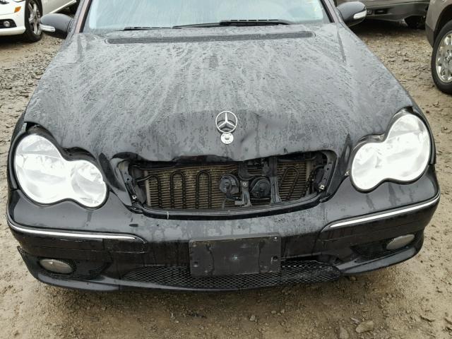 WDBRF52H46A915439 - 2006 MERCEDES-BENZ C GENERATI BLACK photo 9