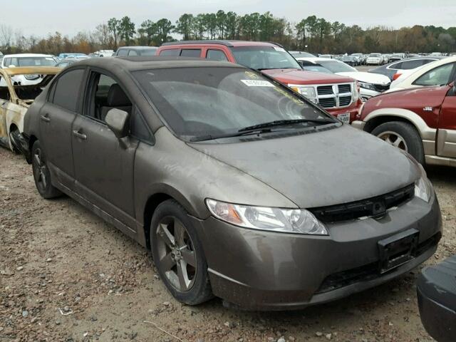 2HGFA16868H314738 - 2008 HONDA CIVIC EX GRAY photo 1