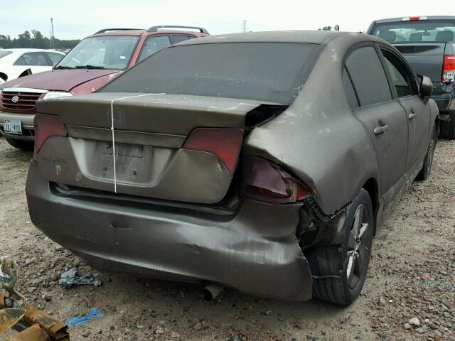 2HGFA16868H314738 - 2008 HONDA CIVIC EX GRAY photo 4