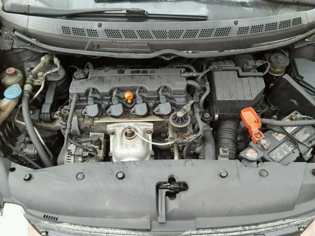 2HGFA16868H314738 - 2008 HONDA CIVIC EX GRAY photo 7