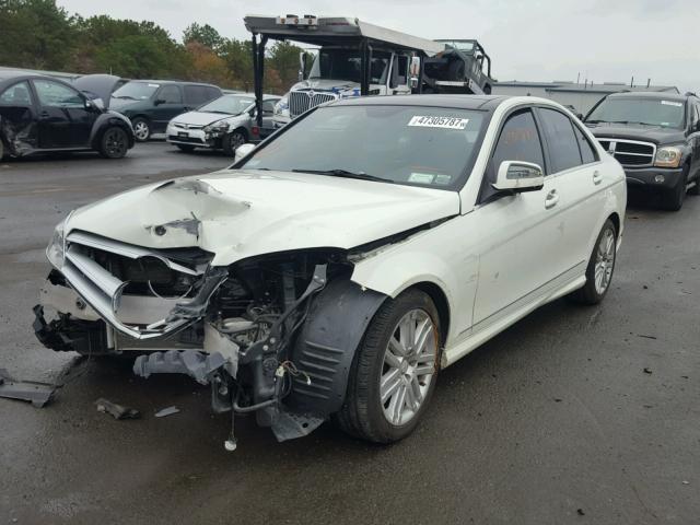 WDDGF81X48F066346 - 2008 MERCEDES-BENZ C 300 4MAT WHITE photo 2