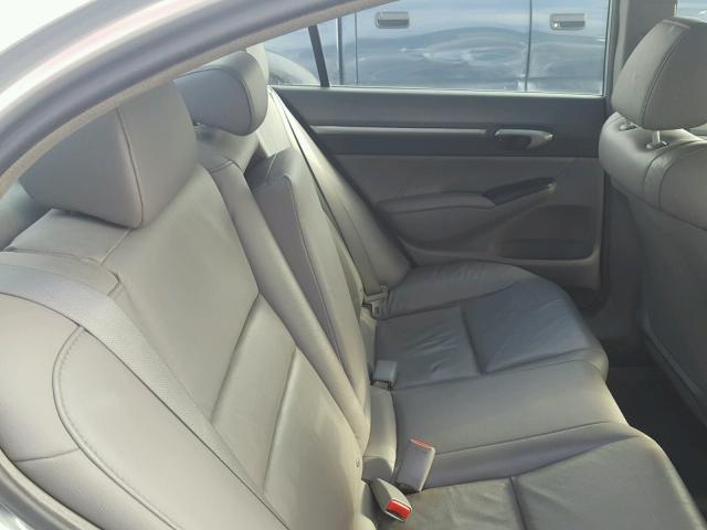 19XFA1F91BE015524 - 2011 HONDA CIVIC EXL SILVER photo 6