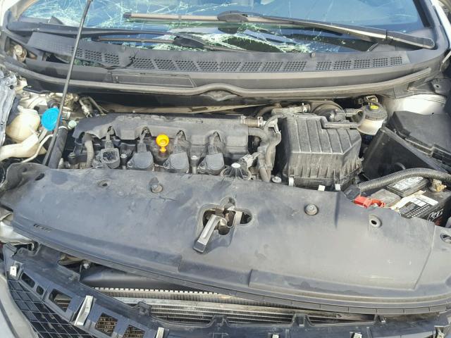 19XFA1F91BE015524 - 2011 HONDA CIVIC EXL SILVER photo 7