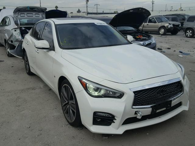 JN1BV7AP8FM356800 - 2015 INFINITI Q50 BASE WHITE photo 1