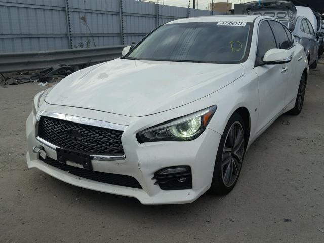 JN1BV7AP8FM356800 - 2015 INFINITI Q50 BASE Blanco foto 2