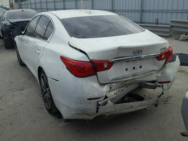 JN1BV7AP8FM356800 - 2015 INFINITI Q50 BASE Blanco foto 3
