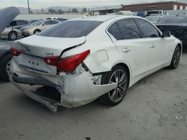 JN1BV7AP8FM356800 - 2015 INFINITI Q50 BASE Blanco foto 4