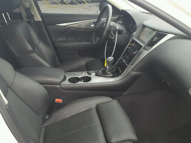 JN1BV7AP8FM356800 - 2015 INFINITI Q50 BASE Blanco foto 5