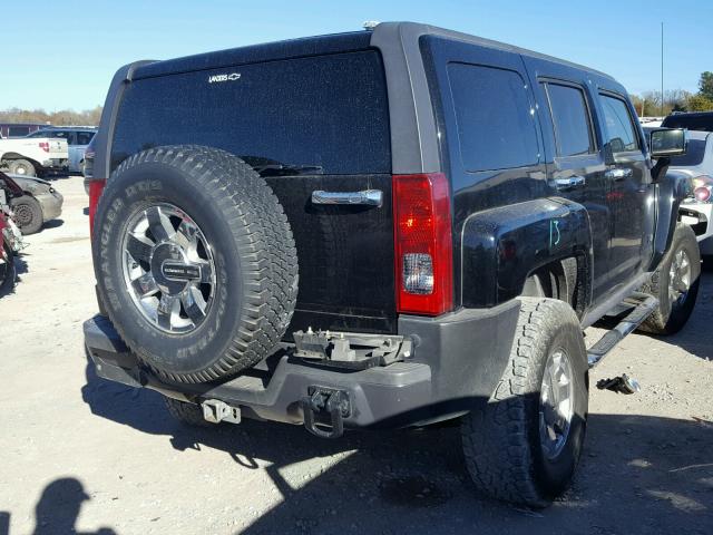 5GTEN13E888140792 - 2008 HUMMER H3 BLACK photo 4