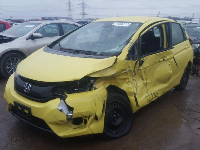 JHMGK5H51GX008470 - 2016 HONDA FIT LX YELLOW photo 2