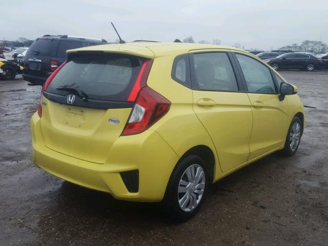 JHMGK5H51GX008470 - 2016 HONDA FIT LX YELLOW photo 4