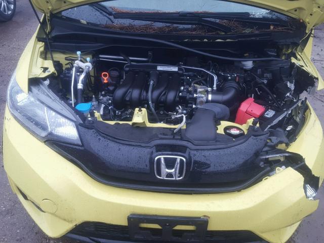 JHMGK5H51GX008470 - 2016 HONDA FIT LX YELLOW photo 7