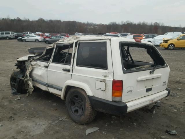 1J4FF48S2YL103365 - 2000 JEEP CHEROKEE S WHITE photo 3