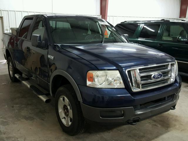 1FTPW14545FA65995 - 2005 FORD F150 BLUE photo 1