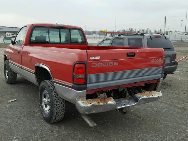 1B7HF16Z9RS629531 - 1994 DODGE RAM 1500 RED photo 3