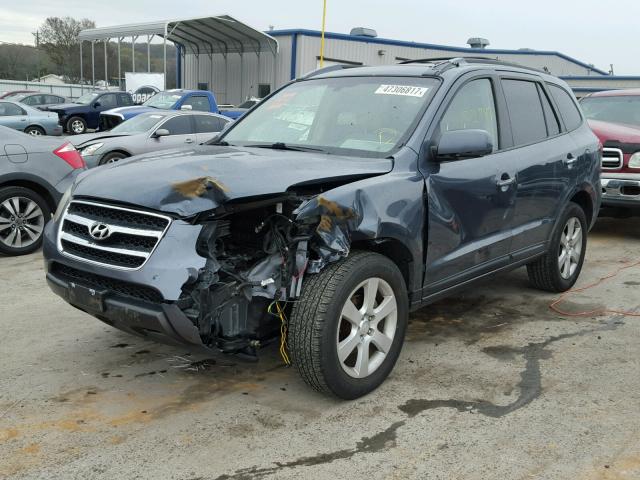 5NMSH13E97H008378 - 2007 HYUNDAI SANTA FE S BLUE photo 2