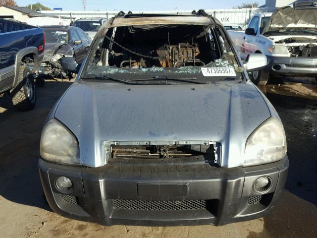 KM8JN12D95U061676 - 2005 HYUNDAI TUCSON GLS TEAL photo 7