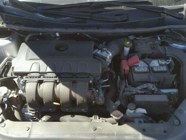 3N1AB7AP0FY358011 - 2015 NISSAN SENTRA S SILVER photo 7