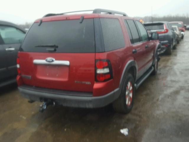 1FMEU73E36UA63942 - 2006 FORD EXPLORER X MAROON photo 4