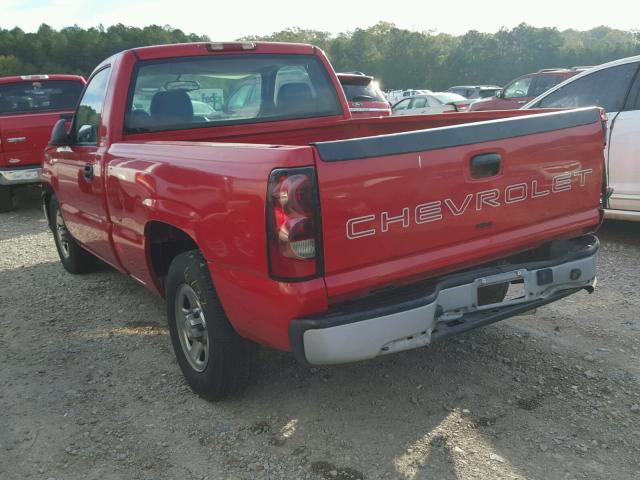 1GCEC14X74Z298204 - 2004 CHEVROLET SILVERADO RED photo 3