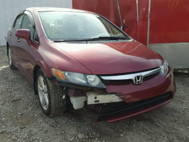 2HGFA16847H505783 - 2007 HONDA CIVIC EX მუქწითელი ფოტო 1