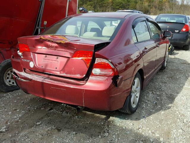 2HGFA16847H505783 - 2007 HONDA CIVIC EX MAROON photo 4