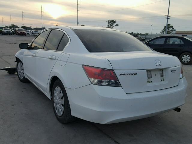 JHMCP26338C033265 - 2008 HONDA ACCORD LX WHITE photo 3