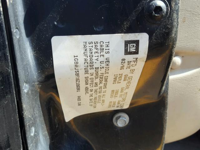 1G8AJ58FX6Z186801 - 2006 SATURN ION LEVEL BLACK photo 10