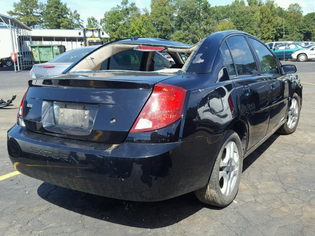 1G8AJ58FX6Z186801 - 2006 SATURN ION LEVEL BLACK photo 4