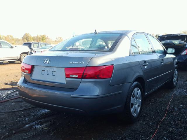 5NPET4AC9AH576302 - 2010 HYUNDAI SONATA GLS GRAY photo 4