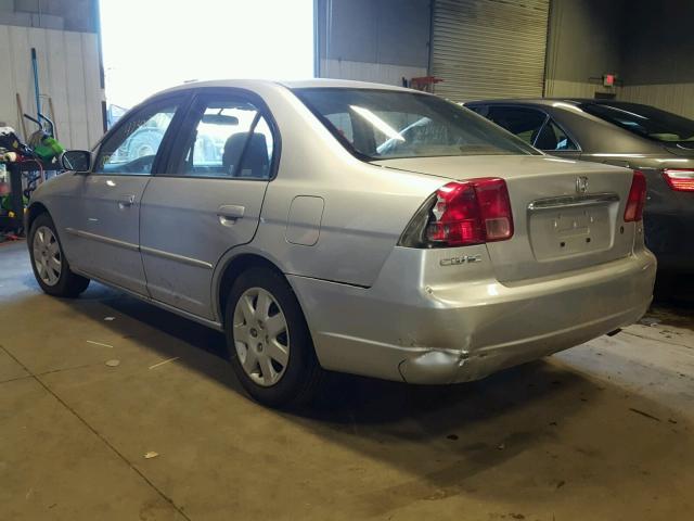 JHMES267X1S002505 - 2001 HONDA CIVIC EX ვერცხლისფერი ფოტო 3