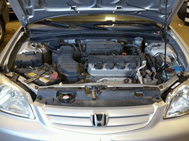 JHMES267X1S002505 - 2001 HONDA CIVIC EX ვერცხლისფერი ფოტო 7