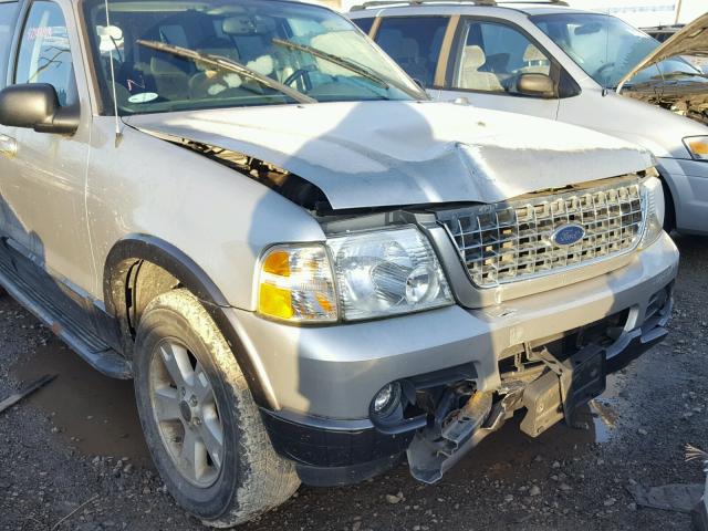 1FMZU73K93UA75841 - 2003 FORD EXPLORER X SILVER photo 9