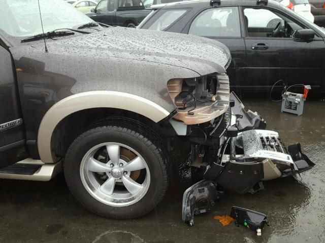 1FMEU64E76UB71019 - 2006 FORD EXPLORER E BROWN photo 9