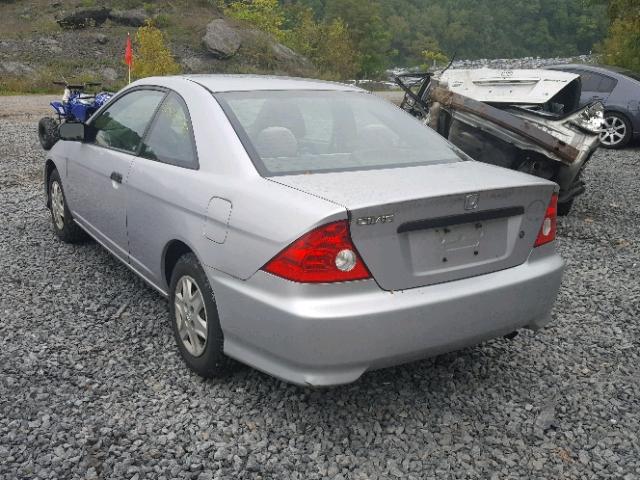 1HGEM21185L052707 - 2005 HONDA CIVIC DX V SILVER photo 3